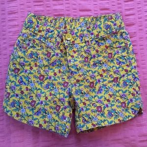 Gap Kids Yellow Floral Shorts - 5 Regular